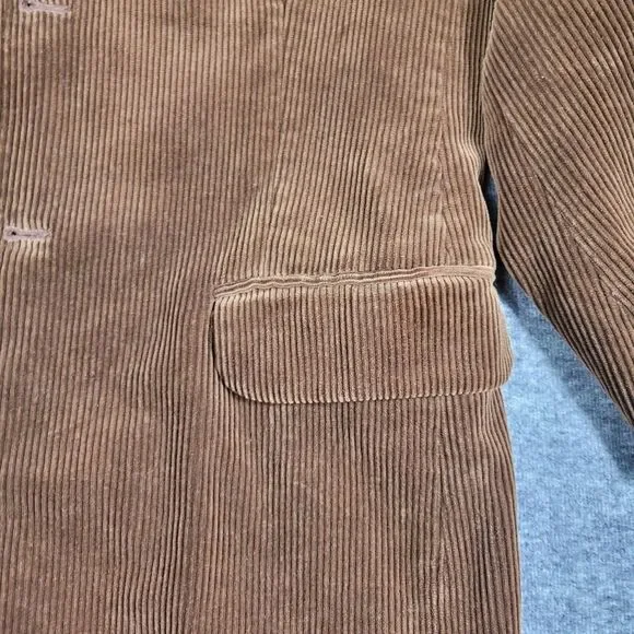 Vintage Polo Ralph Lauren Men's Size M BrownCorduroy 3/2 Roll Jacket Lined